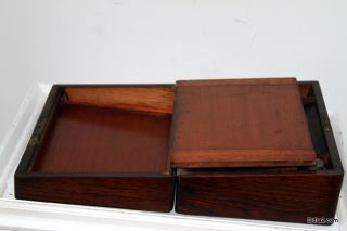 Rosewood Lap Desk Mother of Pearl Inlay