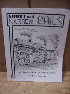 Short Narrow Rails 31 Lakeside Marblehead Little River RR
