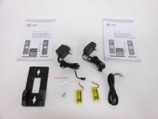 DECT 6 0 Cordless Phone Connect to Cell Silver Black 2 Headsets