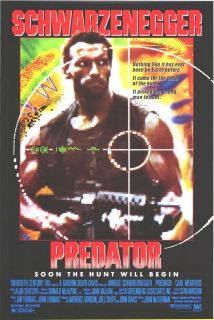 Predator Movie Poster Arnold Schwarzenegger Orig 27x40