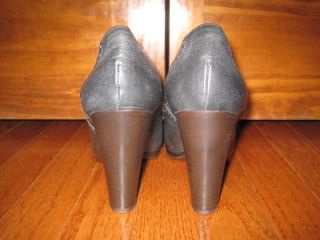 Crew Langford Leather High Heel Oxford Shoes 7 5 Blk