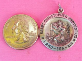 St. Christopher Land Sea Air Dog Tag Medal Engraved for 21st birthday