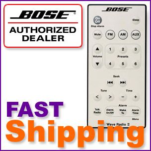 Bose Wave Radio II Large Remote New Platinum White