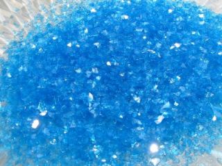 Real German Glass Glitter Larkspur Blue Shards 1 Ounce 40 Grit