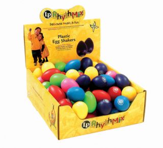 LP Latin Percussion Egg Shakers Assorted Colors w Display