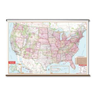 Universal Map Large Scale Wall Map United States 26133