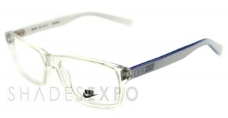 New Nike Eyeglasses NK 7201 White 52mm 020 NK7201 Auth