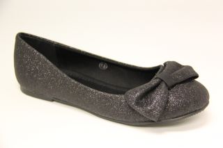 Lasonia G5213 Childrens Girls Shoes Flat Comfort Ballet Glitter Round