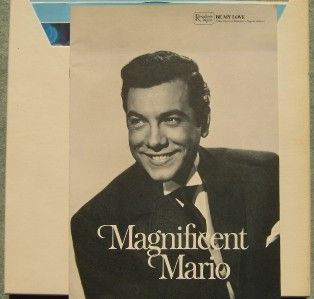 Mario Lanza Be My Love LPS Readers Digest RDA73A c1968 6 Record Set