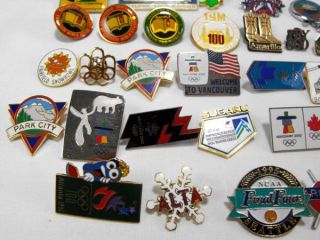 96 Lapel Pins Olympics States Countries Christian Sports Animals Coke