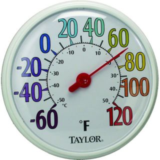 Taylor Indoor Outdoor Thermometer 13 1 2 Diameter