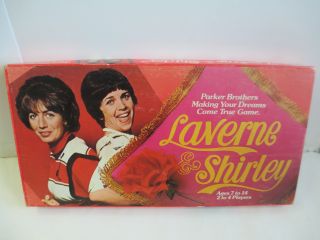Vintage Laverne Shirley TV Show Board Game 1977 Parker Bros