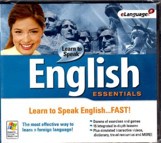 Learn to Speak English Essentials CD ROM for Windows New in JC