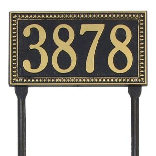 Whitehall Products Egg and Dart Standard Lawn Address Plaque