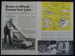 Lawn Sidewalk Sweeper from Old Reel Mower HowTo Plans