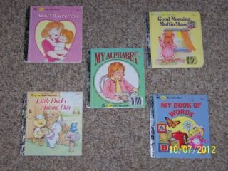 Lot 5 First Little Golden Books Yes, I Love You My Alphabet Older