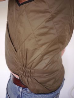 Vintage 1970s Lee Outerwear Nylon Insulated Camping Hiking Vest Mens