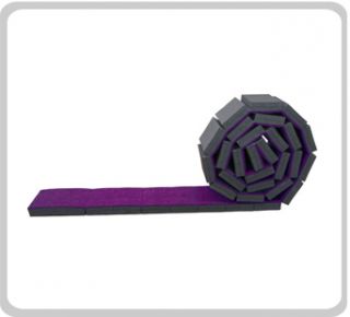 Rollable Training Balance Beam 8  x 1x3 8 Carpet Purple