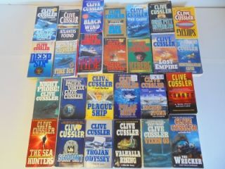 Clive Cussler Adventure Thriller Books ~ Dirk Pitt ~ Numa ~ Leigh Hunt