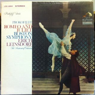 Erich Leinsdorf Prokofieff Romeo Juliet LP Mint LSC 2994 WD RCA Stereo