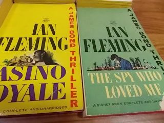 Leon Uris Ian Fleming Lot 6 PBs Spy Books