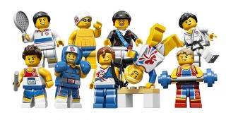 Lego Minifigures Team GB Complete Set of 9 London 2012 Olympics All