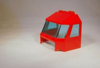 Lego 4x6x4 Red Fire Engine Truck Cockpit Windshield Cab 4657 WOW K
