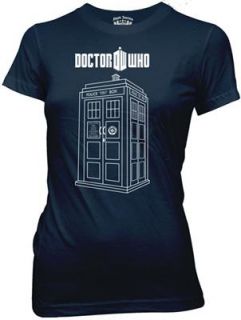 Doctor Who Linear Tardis Girly T Shirt New s M L XL