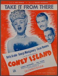 1942 Betty Grable Take It from There Coney Island
