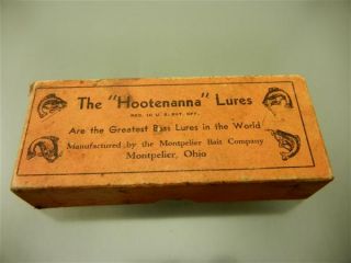 Vintage Antique Tackle Hootenanna Old Ohio Fishing Lure Wood