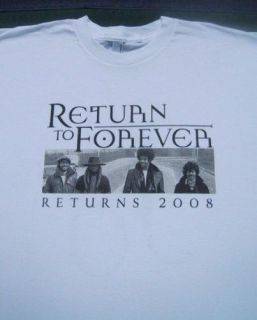 Return to Forever Tour 2008 RARE XL Concert T Shirt