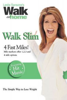 Leslie Sansone Walk Slim 4 Fast Miles DVD Walk at Home Walking