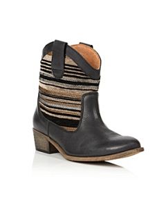 Bertie Pentra Fabric Ankle Boots Black   