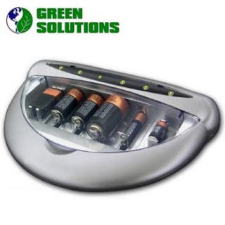 green solutions universal battery charger extends alkaline standard