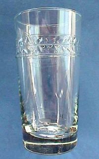 Signed Vintage Libbey Glass Cut Crystal Tumbler of Set