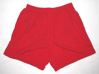 Nylon Lifeguard Swim Trunk 7 Basic Short Med Red Mens Swimsuit Active