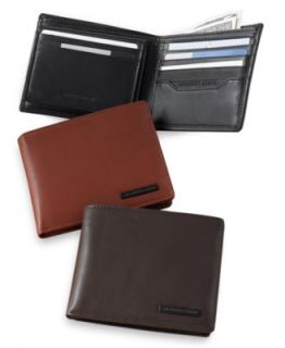 Perry Ellis Wallet, Premium Leather Sutton Passcase   Mens Belts