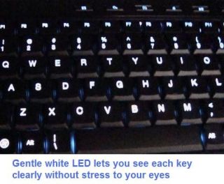 LED Backlit Lighted Illuminated Computer PC Keyboard USB New