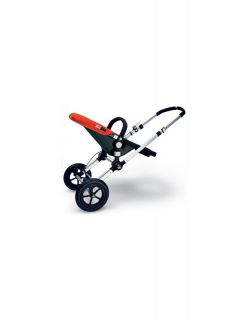 When put into the two wheel position, the stroller can move smoothly