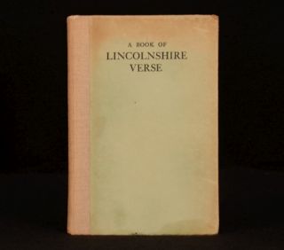 1930 Book of Lincolnshire Verse by Poets Known and Unknown Scarce
