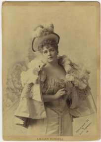 Lillian Russell Cabinet Card Photo by William Morrison Dated 1893