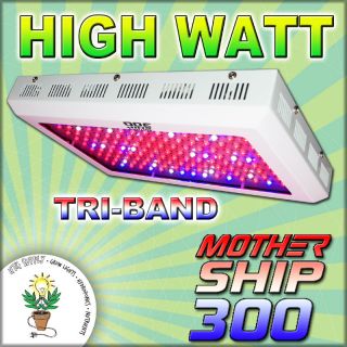 300 Watt LED Grow Light Triband 300W w UFO Hydroponic