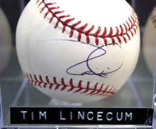All Star Tim Lincecum Autographed Baseball Product Image