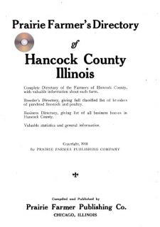 Hancock Co IL Carthage Illinois Genealogy History Directory