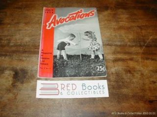 avocations editor h l lindquist director publisher h l lindquist