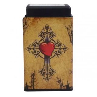 Heart Cross Cigarette Soft Hard Case Holder Mini Lighter Holder
