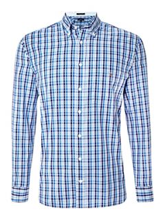 Gant Long sleeve multi gingham shirt Blue   