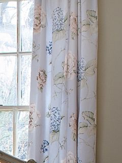 Christy Hydrangea print curtains   