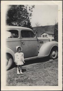Car Photo Little Easter Girl 1939 Plymouth 625643