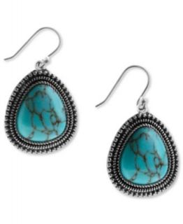Lucky Brand Earrings, Turquoise Drop   Fashion Jewelry   Jewelry